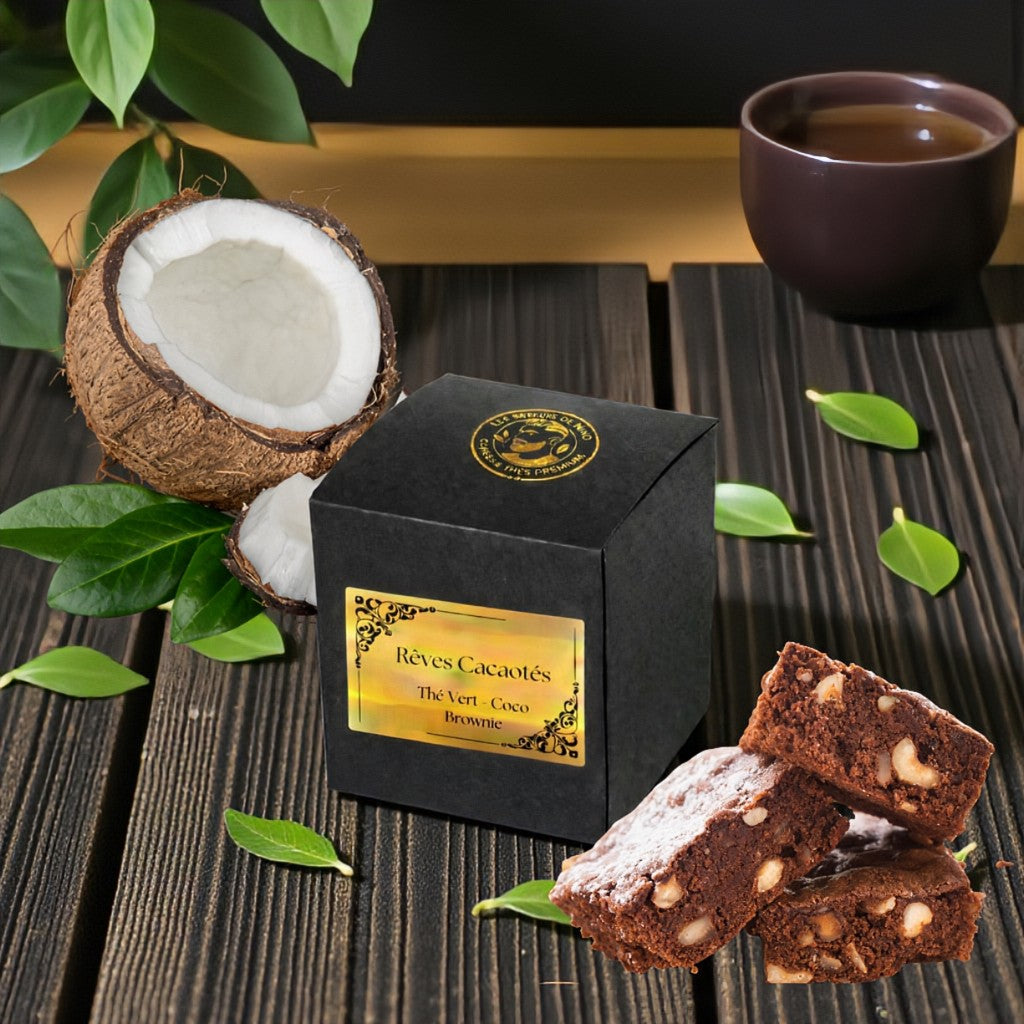 Thé Vert Rêves Cacaotés - Noix de Coco / Brownie